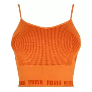 Image of Puma Evoknit Crop Top Womens - Orange