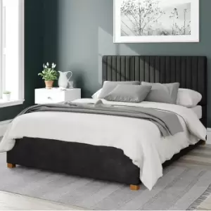 Image of Grant Kimiyo Linen Ottoman Bed Charcoal