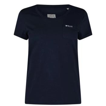 Image of Jack Wills Fullford Pocket T-Shirt - Navy