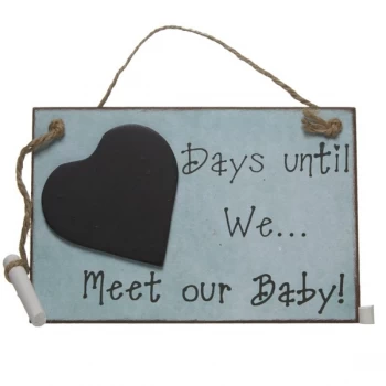 Image of Days Until We Meet Our Baby Chalkboard By Heaven Sends