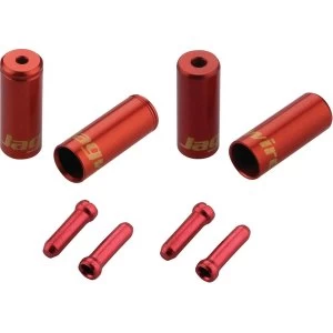 Image of Jagwire Brake/Gear Universal Pro End Cap Packs Red 4/5mm