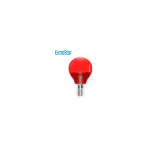 Image of 4W Red LED Golf Ball Modern Coloured Light Bulb E14