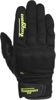 Image of Furygan Jet D3O Motorcycle Gloves, black-green, Size S, black-green, Size S