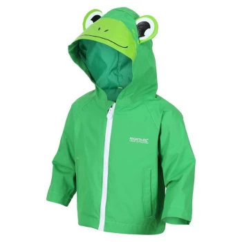 Image of Regatta Kid's Animal Waterproof Shell Character Jacket - ExtrmGrnFrog