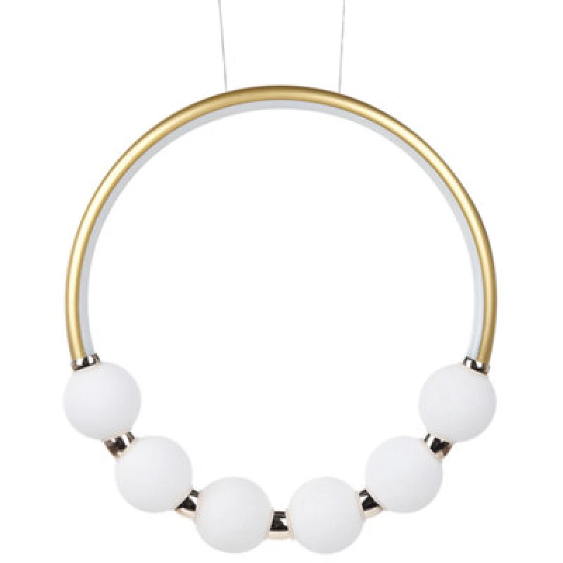 Image of Beliani LED Pendant Lamp Fane Metal Gold