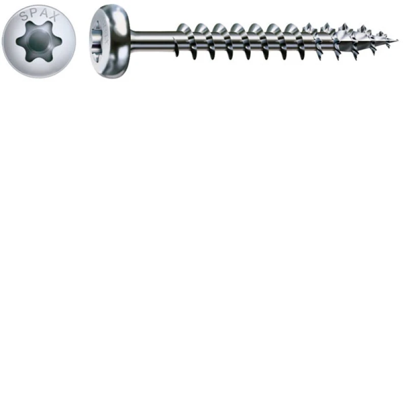 Image of SPAX SPAX SPAX Ruko-T 201010450355 Wood screw 4.5mm 35mm Torx, Star socket Steel zinc galvanized 500 pc(s) 0201010450355