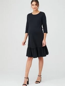 Image of Mama-Licious Maternity Sasja Jersy Midi Dress - Black