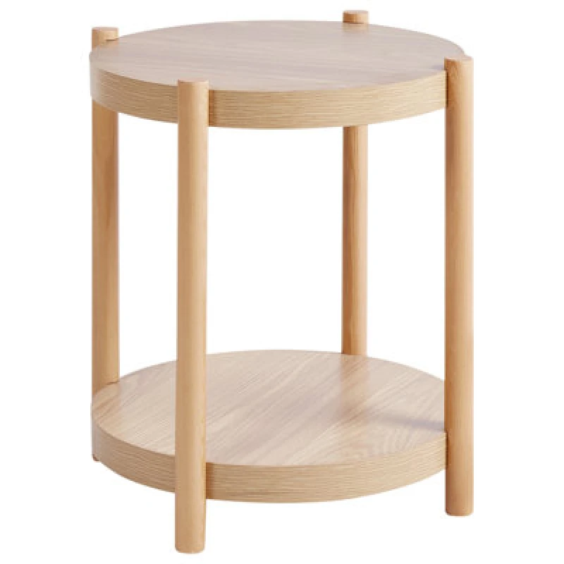 Image of Beliani Side Table Connell Light Brown