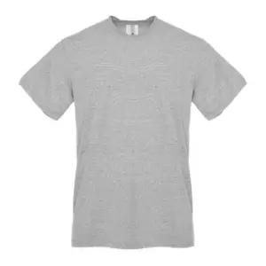 Image of Next Level Unisex Adult Snow Sueded T-Shirt (S) (Grey Heather)