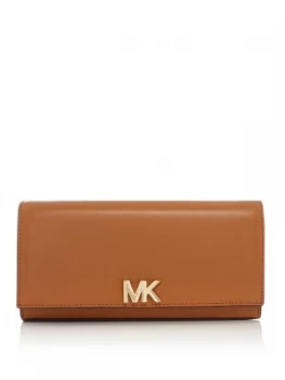 Image of Michael Kors Mott large clutch bag Tan