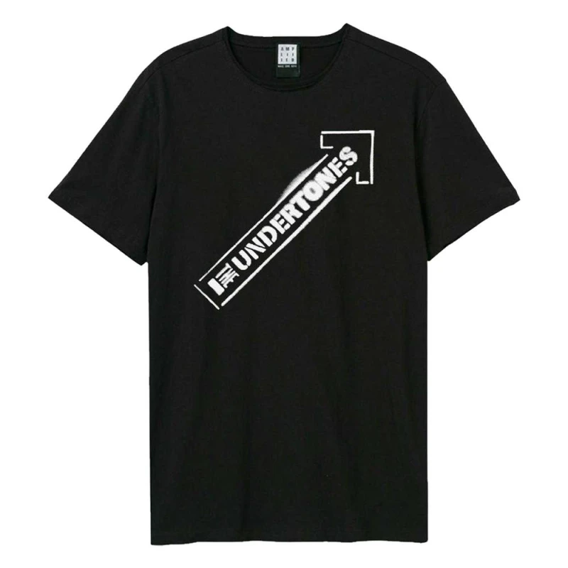 Image of Amplified Mens Arrow Spray The Undertones T-Shirt in Black Size: XS Black Male XS