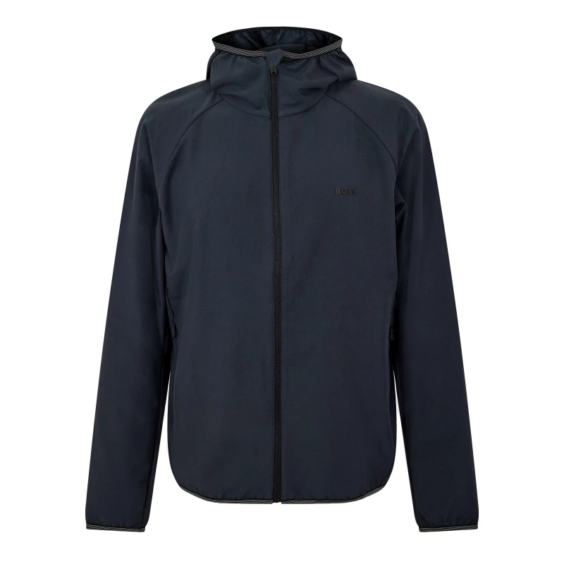 Image of Boss Mens L Commuter Windbreaker Dark Blue male L