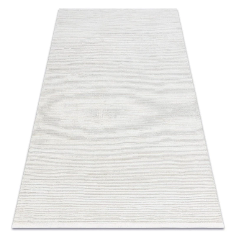 Image of RugsX Modern Carpet Duke 51376 Cream - Stripes, Structured, Very Soft, Fring 120X170 Cm