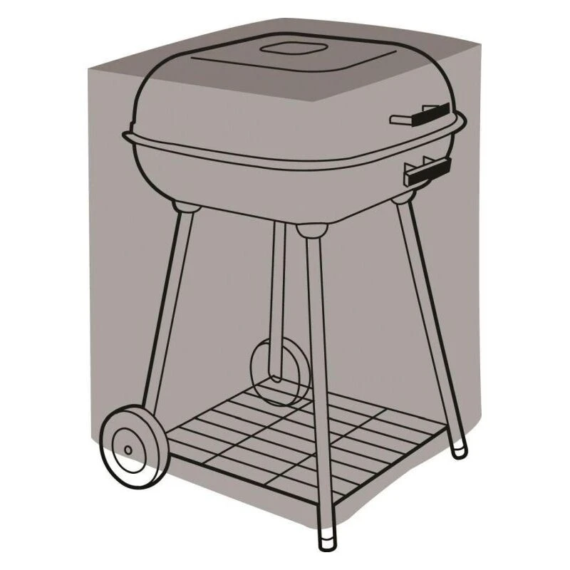 Image of Garland Square Barbecue Cover Black W1304
