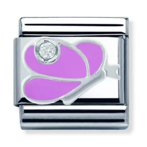 Image of Nomination CLASSIC Silvershine Pink Butterfly Charm 330305/07