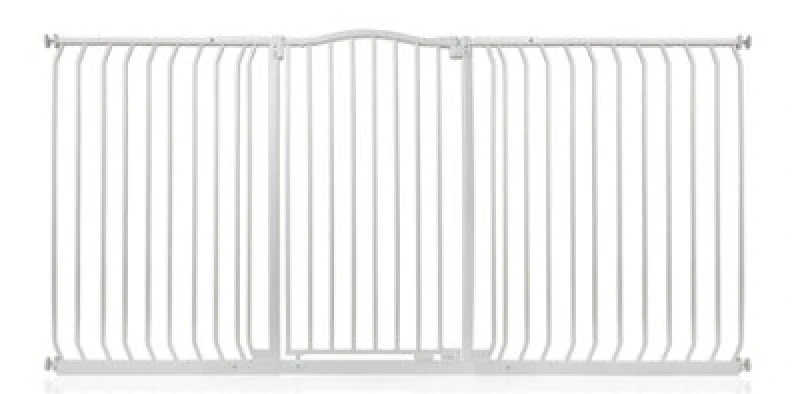 Image of Bettacare Extra Tall Curved Top Dog Gate, 188Cm - 197Cm, Matt White, Extra Tall 100Cm In Height, Pressure Fit Pet Gate
