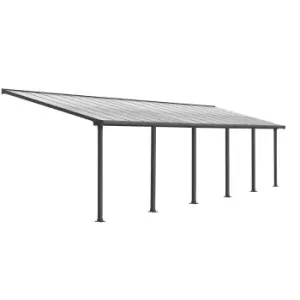 Image of Palram - Canopia Olympia Patio Cover 3m x 9.71m - Grey Clear