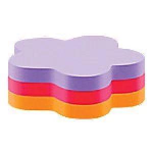 Image of Post-it Sticky Notes 70 x 70 mm Flower Shaped Pad 225 Sheets