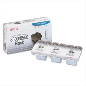 Image of Xerox 108R00672 Black Colourstix Pack of 6 Sticks