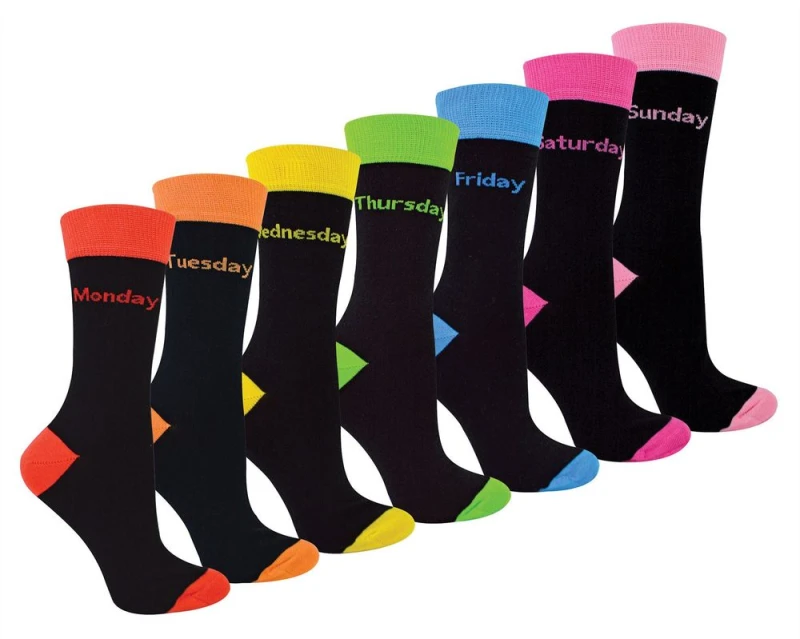 Image of Sock Snob Sock Snob - Ladies Days of The Week Socks - 4-8 UK / DOTW