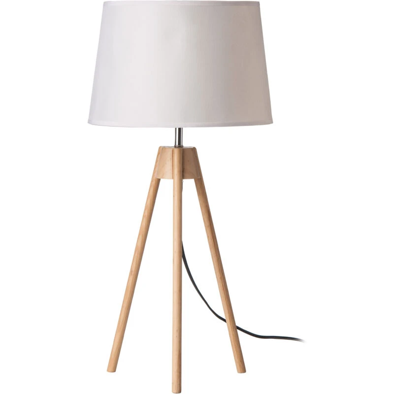 Image of Premier Housewares Interiors by Premier Tripod Table Lamp White