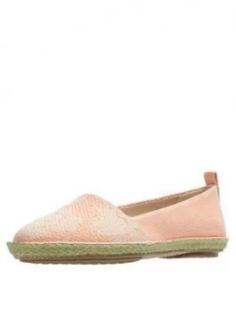 Image of Clarks Clovelly Sun Ballerinas - Light Coral, Light Coral, Size 3, Women