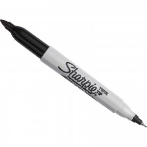 Image of Sharpie Fine / Ultra Fine Twin Tip Permanent Marker Pen Black Pack of 1