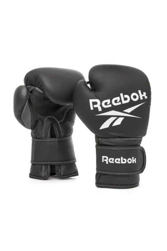Image of Reebok Boxing Gloves in Black Size: 12oz Black 12oz Unisex 0885652010412