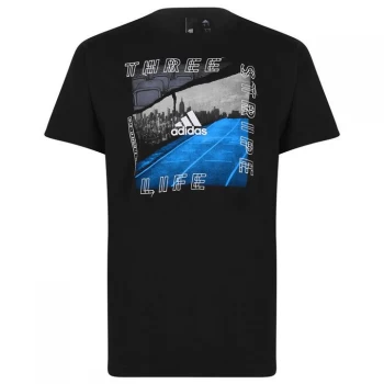 Image of adidas ID Photo T Shirt - BLACK