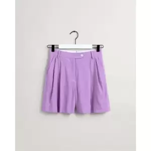 Image of Gant Linen Shorts - Purple
