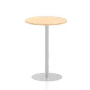 Image of Italia 800mm Poseur Round Table Maple Top 1145mm High Leg