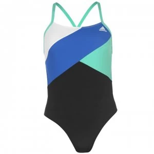 Image of adidas Performance Colour Block Swimsuit Ladies - Blk/Wht/Green
