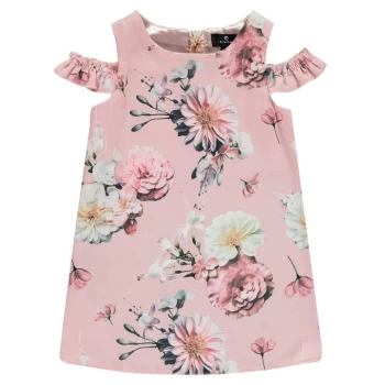 Image of Firetrap Cold Shoulder Dress Baby Girls - Lotus Floral
