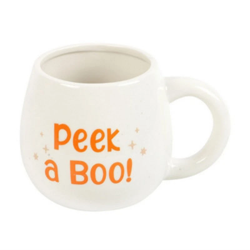Image of Something Different Something Different Peek A Boo Rounded Peakaboo Mug in White White One Size Unisex 5063574164665
