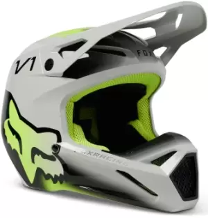 Image of FOX V1 Toxsyk Youth Motocross Helmet, grey Size M grey, Size M