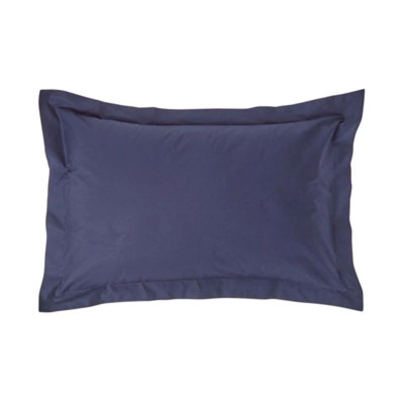 Image of Homescapes Egyptian Cotton Oxford Pillowcase 200 TC, Standard Size Navy