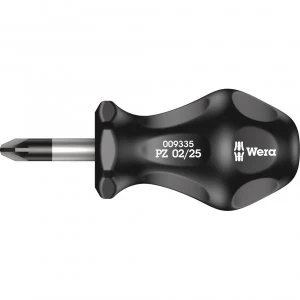 Image of Wera Kraftform 300 Stubby Pozi Screwdriver PZ2 25mm