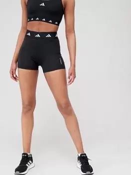 Image of adidas Tech-Fit Short Tights 4" - Black Size M Women