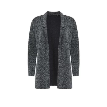 Image of Mela London Open Textured Jacket - Grey