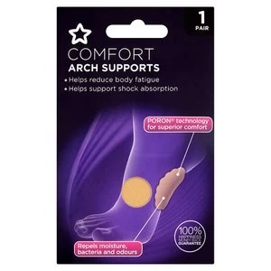 Image of Superdrug Comfort Poron Foot Arch Supports 1 Pair