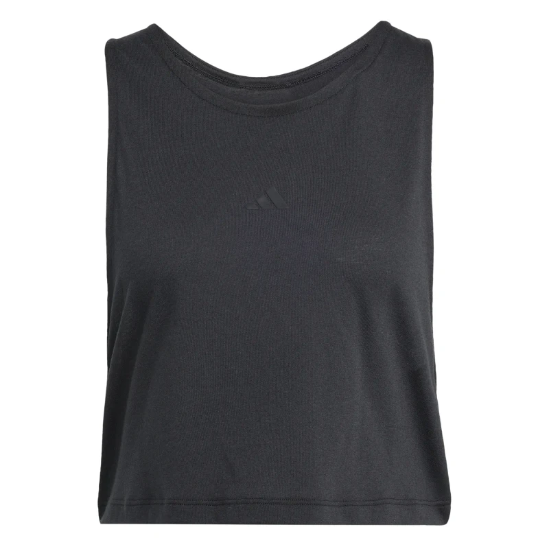 Image of Womens cropped tank top adidas Motion Essentials Noir Female 2XL