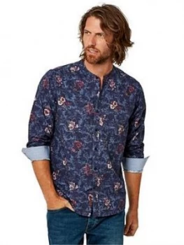 Image of Joe Browns Floral Grandad Shirt - Multi, Size S, Men
