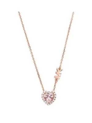 Image of Michael Kors Premium Ladies Heart Necklace Sterling Silver