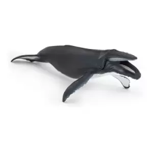 Image of PAPO Marine Life Humpback Whale Toy Figure, Three Years or Above, Grey (56001)