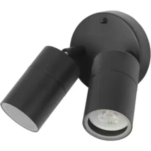 Image of Forlight Pixa Outdoor 2 Light Adjustable Spotlight Black, IP44