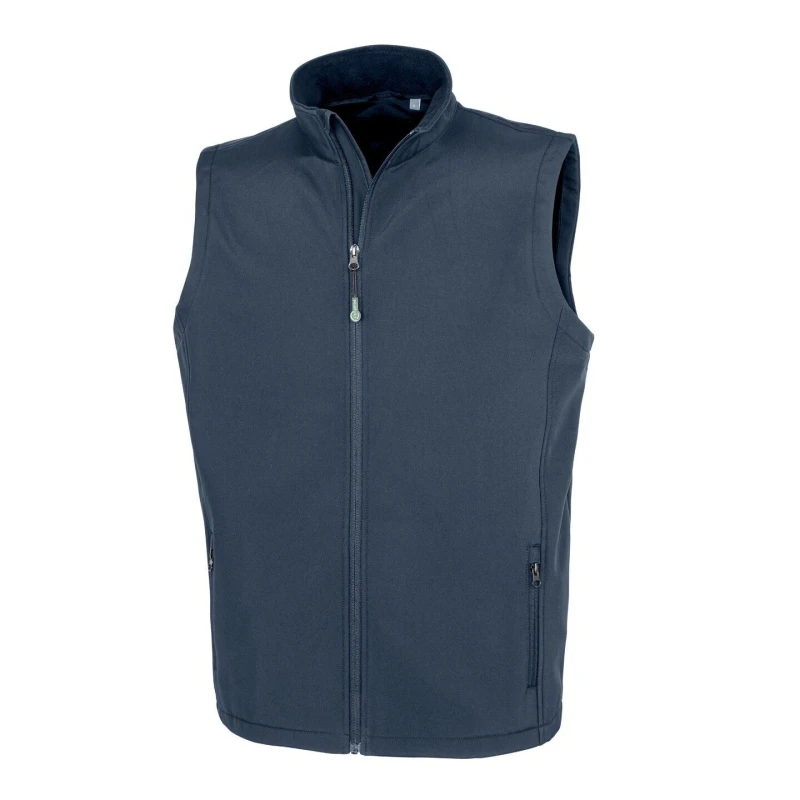 Image of Result Result Men Printable Body Warmer in Navy Size: Small Navy S Male 5059699806771