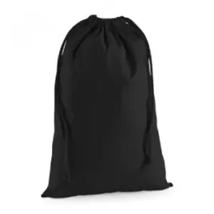 Image of Westford Mill Premium Cotton Stuff Bag (M) (Black)