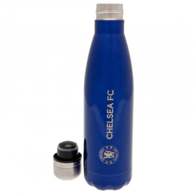 Image of Chelsea FC Chelsea FC Thermal Flask in Blue Blue One Size Unisex 5059269906139