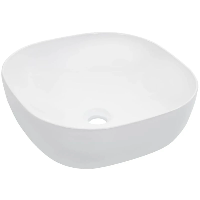 Image of vidaXL Wash Basin 42.5x42.5x14.5cm Ceramic White 143917