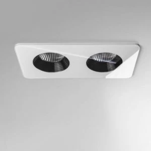 Image of LED 2 Light Twin Recessed Downlight White IP65